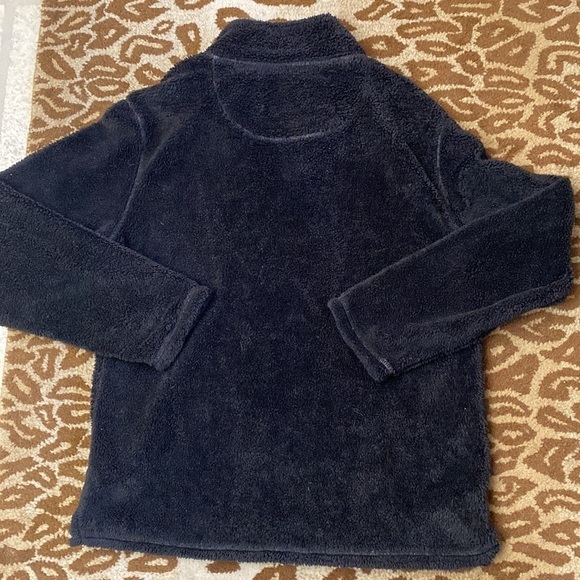 Tribal- Brown Sherpa Pullover Shirt Mens L 1/4 Zip red zipper warm Cozy - Picture 2 of 9